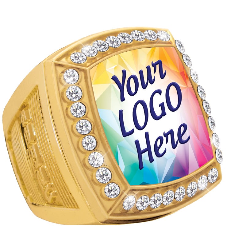 Custom Deluxe insert Gold USSSA Ring