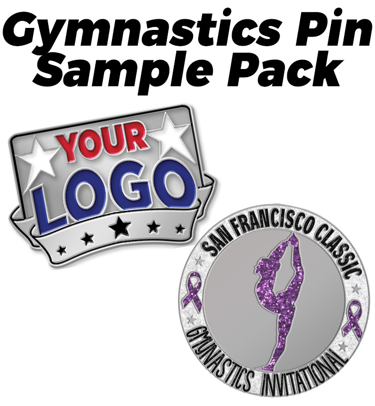 Gymnastics Pins Sample Pack