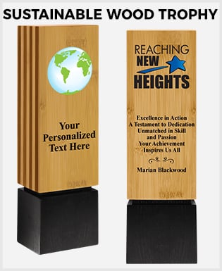 Sustainable Wood Trophy