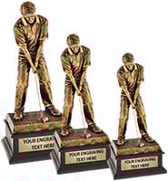 Topflight Male Golfer Sculpture