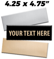 4.25"W x 4.75"H Engraving Plates