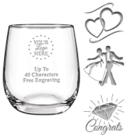 Fortunato Stemless Wine Glass 8.8oz