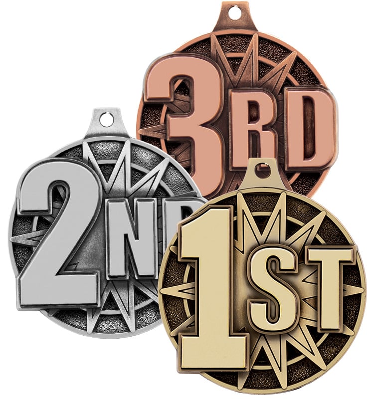 2" 1st Place Medal