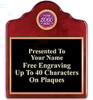 Rosewood Emblem Plaques