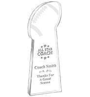 Freestanding Football Acrylic