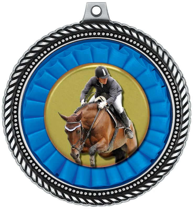 2 1/2" Silver & Bronze Honorable Insert Medals