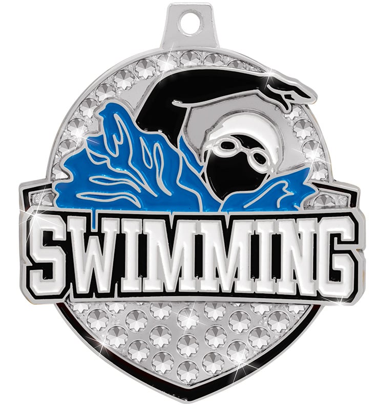 2 1/4" Royal Swimming Medal