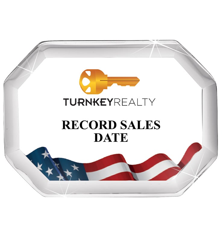 American Flag Acrylic Octagon Paperweight