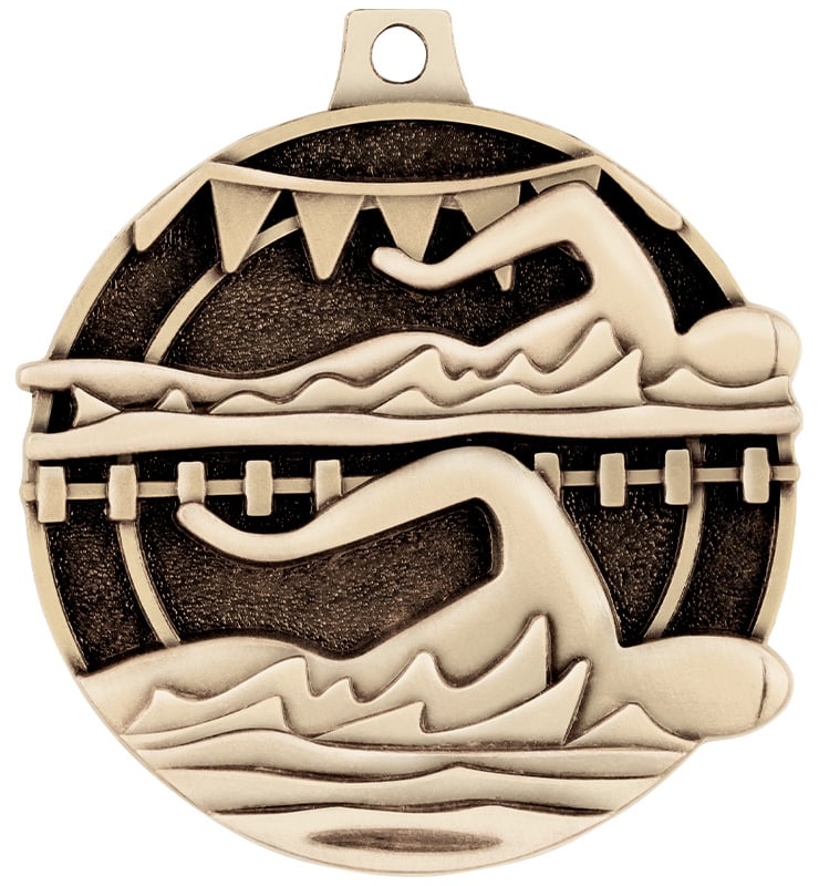2" Swim Lanes Medals