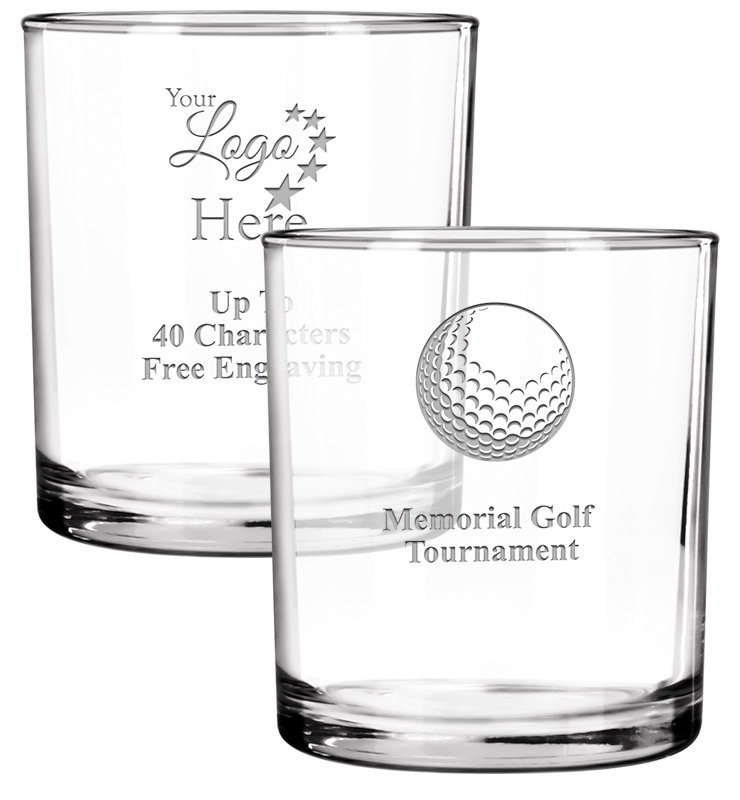 Golf Amarillo Rocks Glass 10.6oz