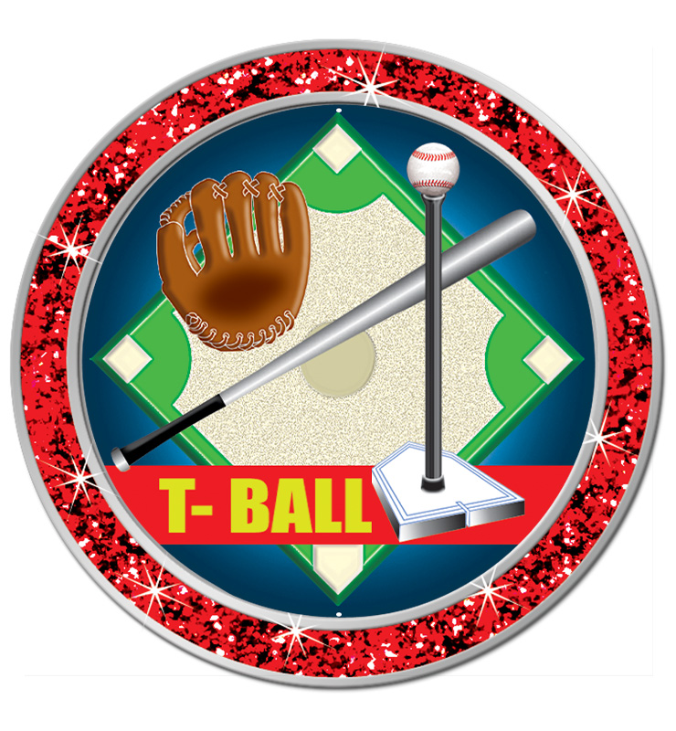 1.3" Red Glitter Insert Pin
