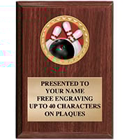 Classic Walnut Finished Vertical Insert Plaques