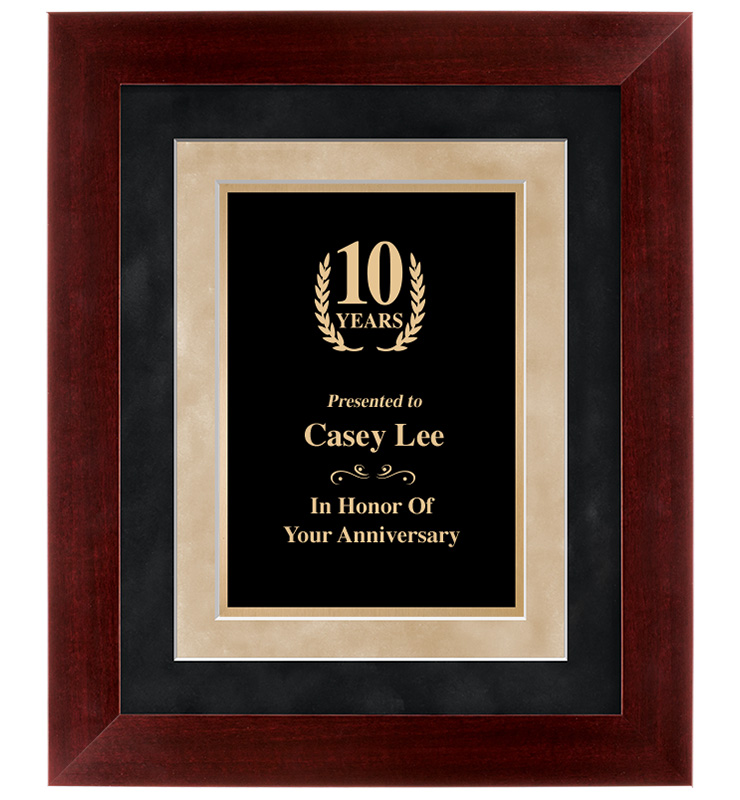 Cherry Wood Frame Plaque