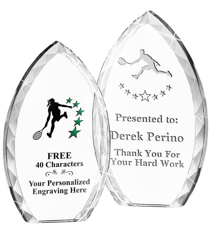 Tear Drop Crystal Award