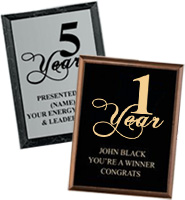 Anniversary Metallix Plaques