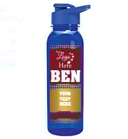 Blue School Spirit Water Bottle 24oz - Maroon Gold