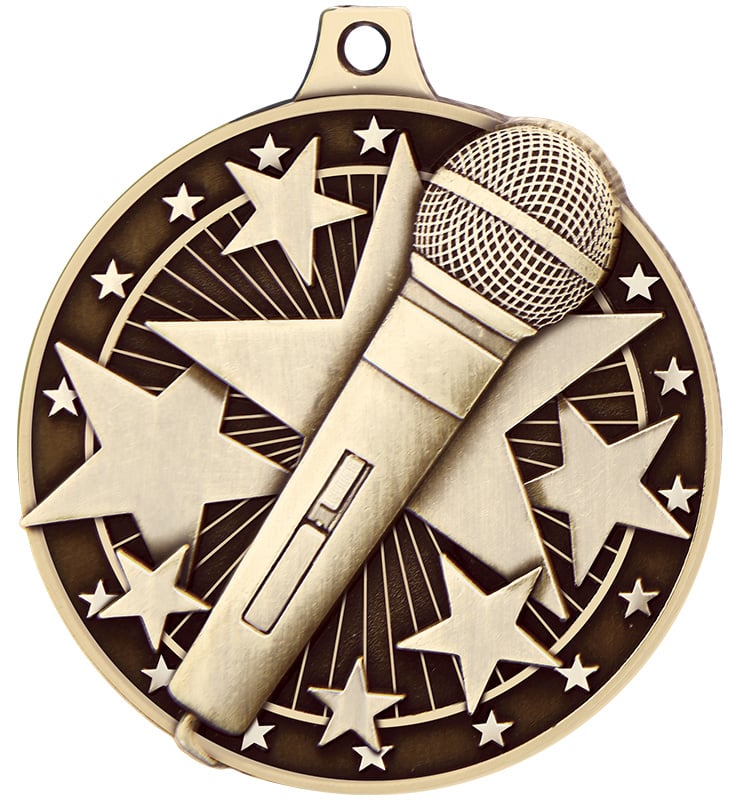 2" Microphone Medal