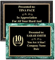 Classic Horizontal Plaques