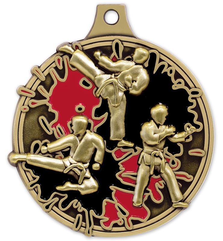 2" Martial Arts Splash Medals