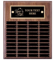 Large Walnut Perpetual Plaques