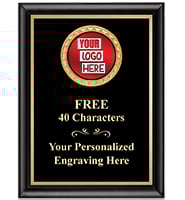 Full Plate Black Shiny Insert Plaques