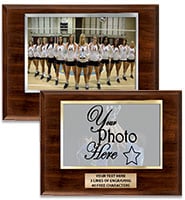 Wood Horizontal Slide-In Photo Frame Plaque