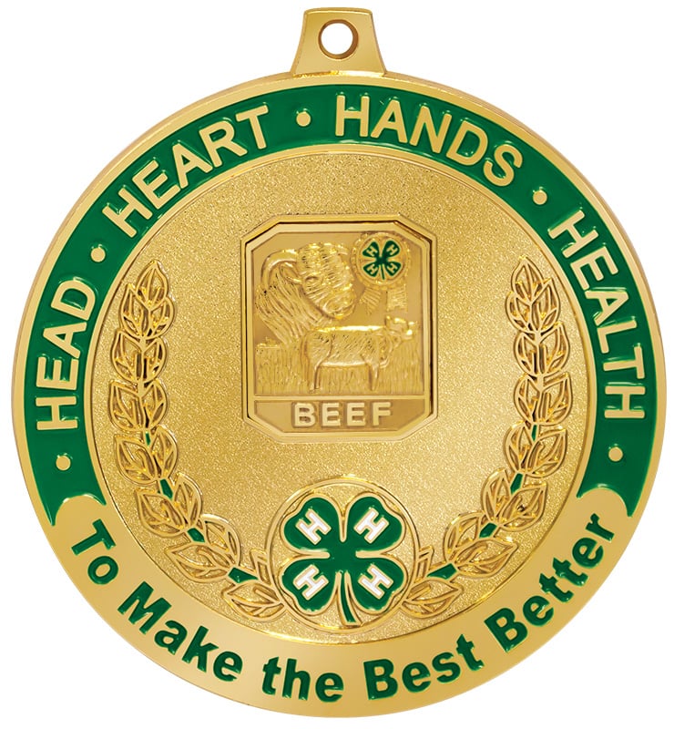2 1/2" 4-H Beef Medal