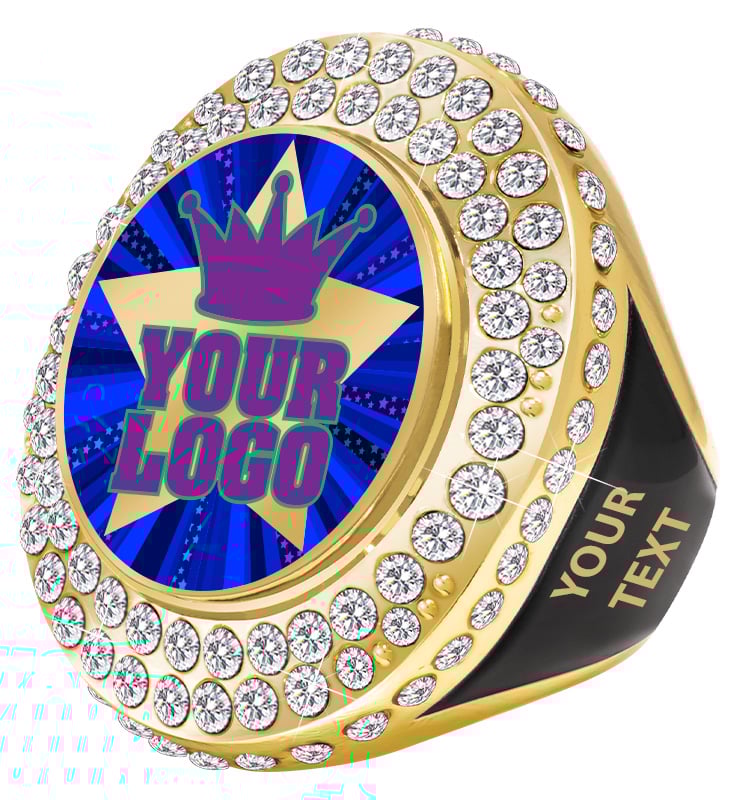 Custom Mega Printz Engravable Gold Ring With Ring Box