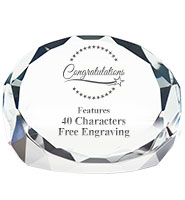 Crystal Facet Paperweight