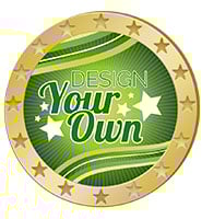 1" Round Gold Insert Pin