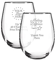 Bacchus Stemless Wine Glass 18.1oz