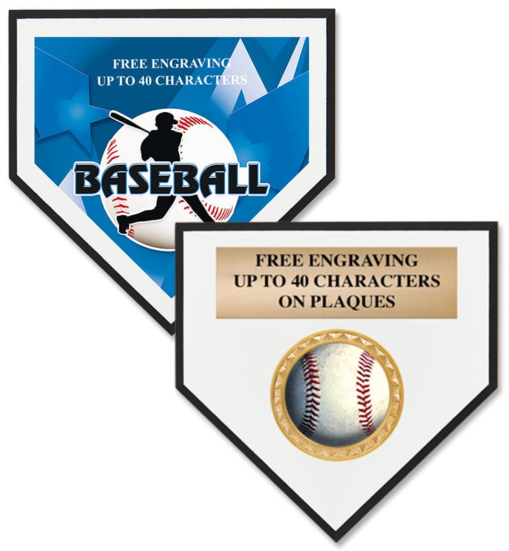 Baseball Home Plate Plaques