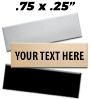 0.75"W x 0.25"H Engraving Plates