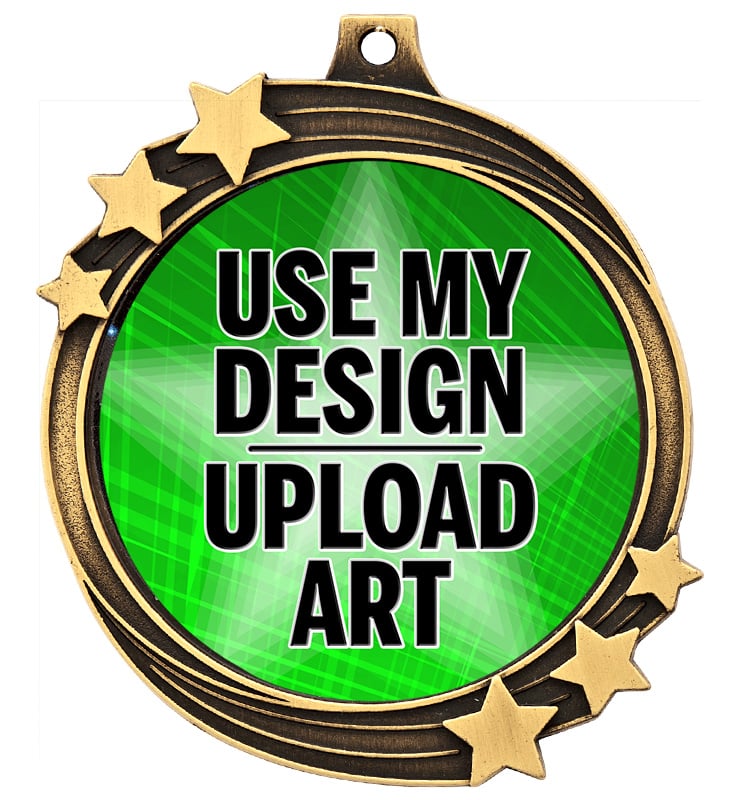 2 1/2" Shooting Star Insert Medal