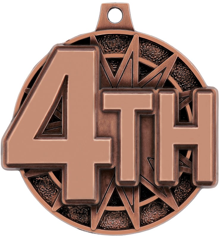2" 4th Place Medal