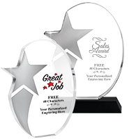 Shooting Star Acrylic Awards