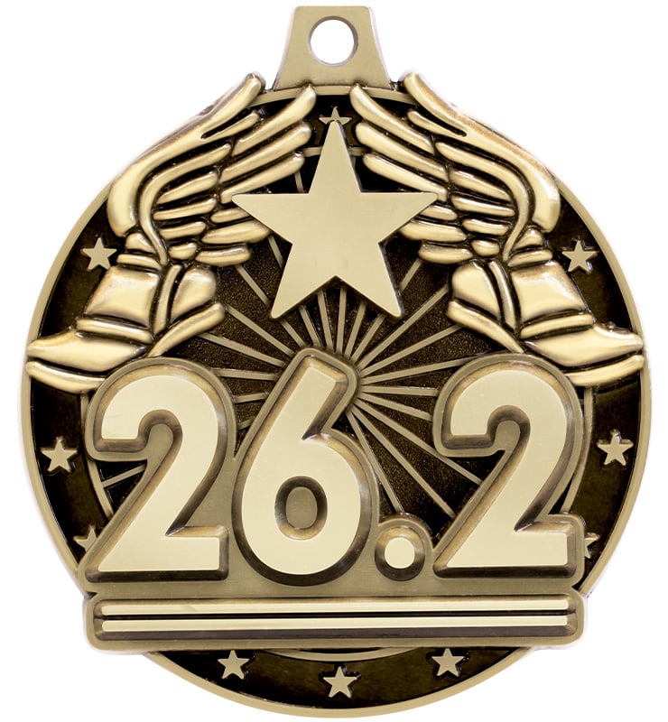 2" 3D 26.2 Medal