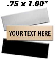 0.75"W x 1"H Engraving Plates