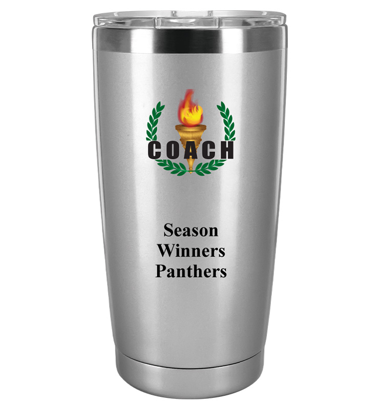Silver Color Printed Tumbler 20oz