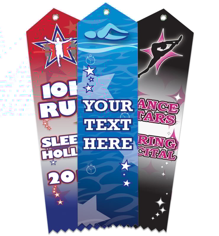 Custom Color Splash Ribbons