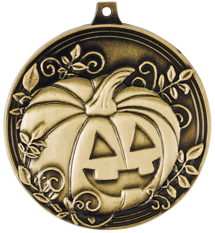 2" Pumpkin Medal