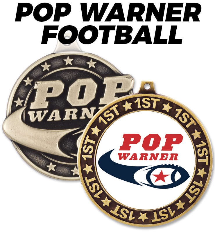 Pop Warner Football Medals