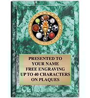 Green Marbleized Vertical Insert Plaques