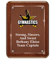 Walnut Floating Acrylic Plaque