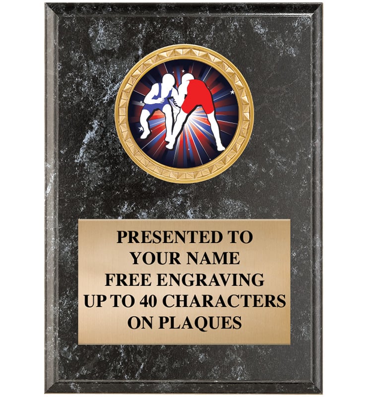 Black Marbleized Vertical Insert Plaques