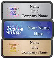 Small Rounded Black Frame Color Badge