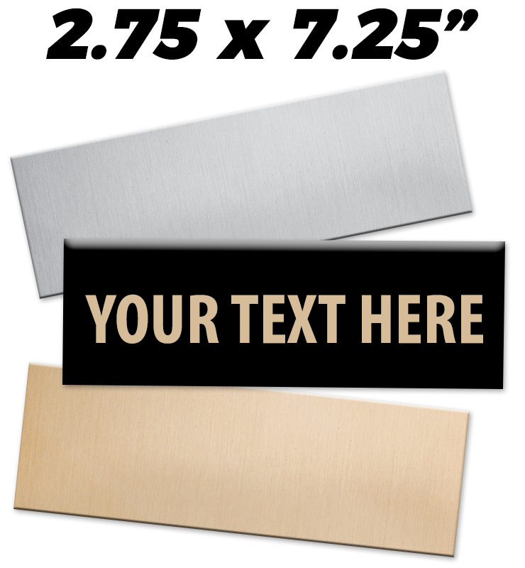 2.75"W x 7.25"H Engraving Plates