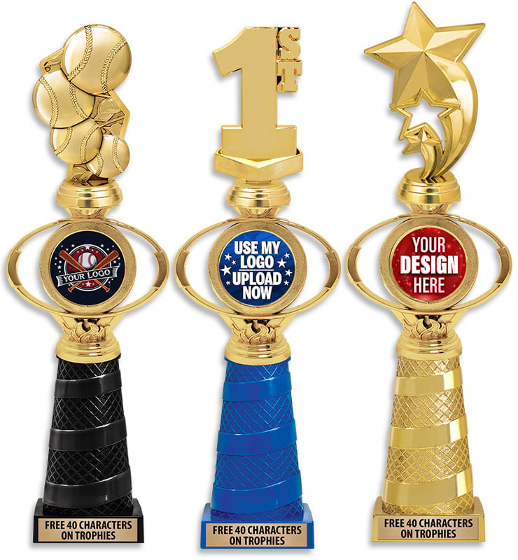 Bravo Oval Flame Insert Riser Trophy