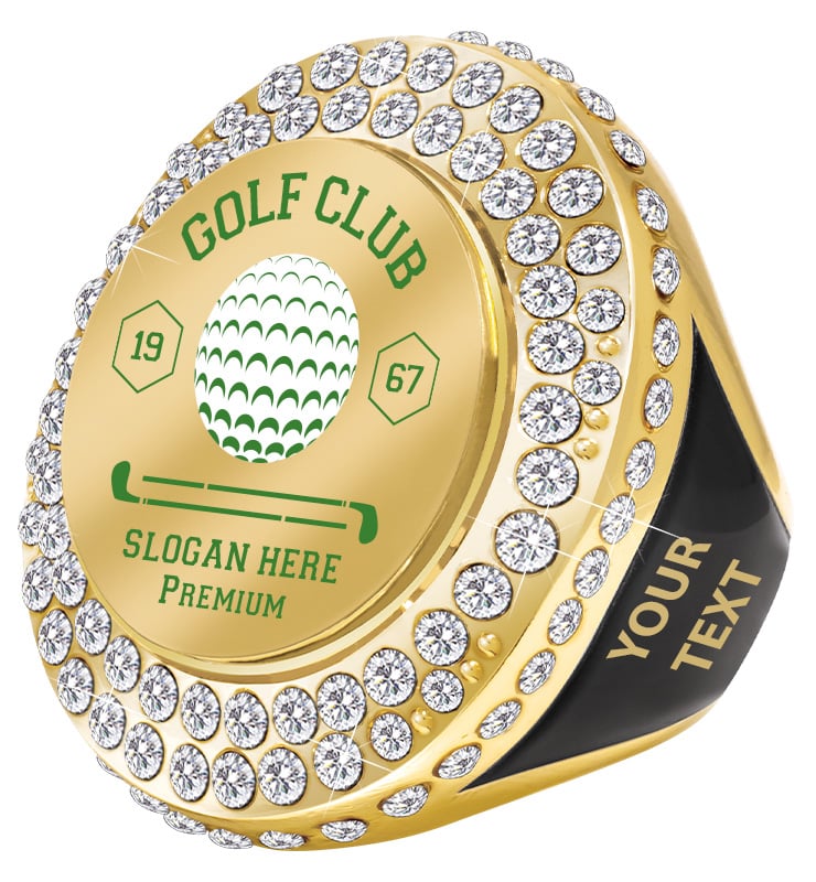 Custom Mega Printz Engravable Gold Ring With Ring Box