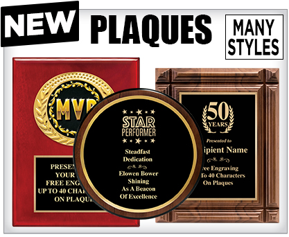 New Arrivals Plaques
